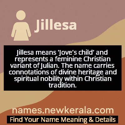 Jillesa Name Meaning and Origin