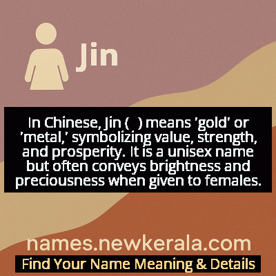 Jin Name Meaning and Origin