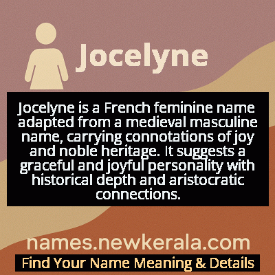Jocelyne Name Meaning and Origin