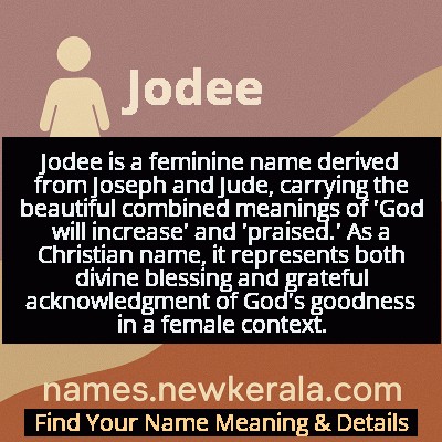Jodee Name Meaning and Origin