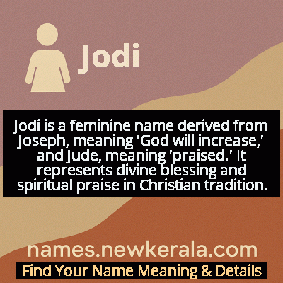 Jodi Name Meaning and Origin