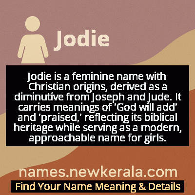 Jodie Name Meaning and Origin
