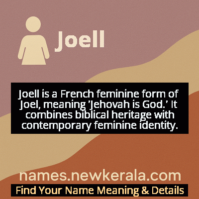 Joell Name Meaning and Origin