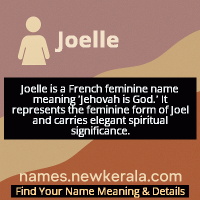Joelle Name Meaning and Origin