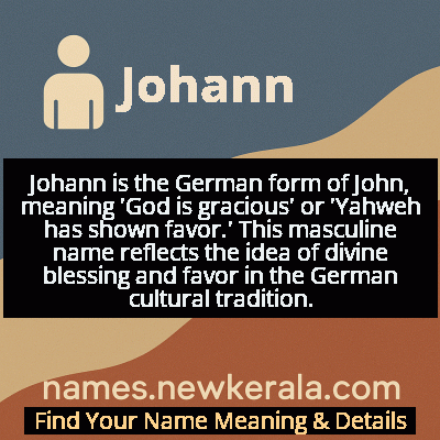 Johann Name Meaning and Origin