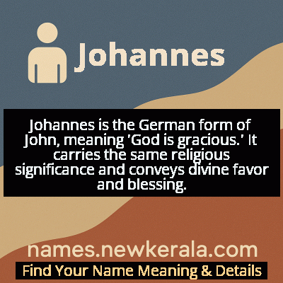 Johannes Name Meaning and Origin