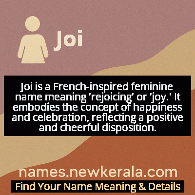 Joi Name Meaning and Origin