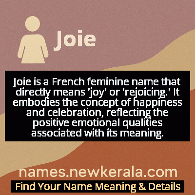 Joie Name Meaning and Origin