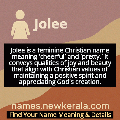 Jolee Name Meaning and Origin