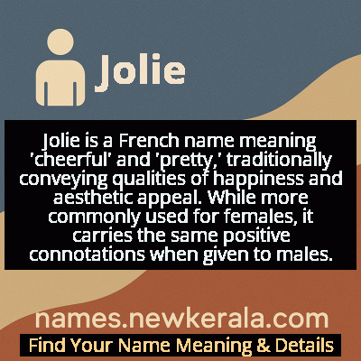 Jolie Name Meaning and Origin