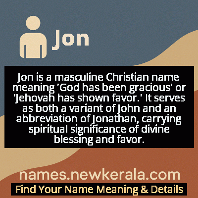 Jon Name Meaning and Origin