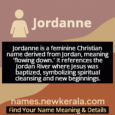 Jordanne Name Meaning and Origin