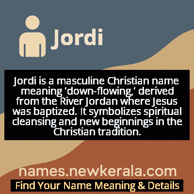 Jordi Name Meaning and Origin