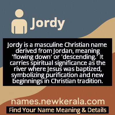 Jordy Name Meaning and Origin