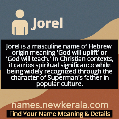 Jorel Name Meaning and Origin