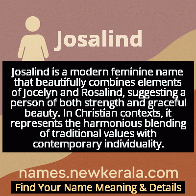 Josalind Name Meaning and Origin