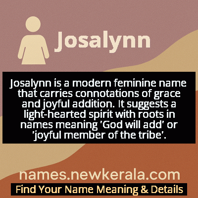 Josalynn Name Meaning and Origin