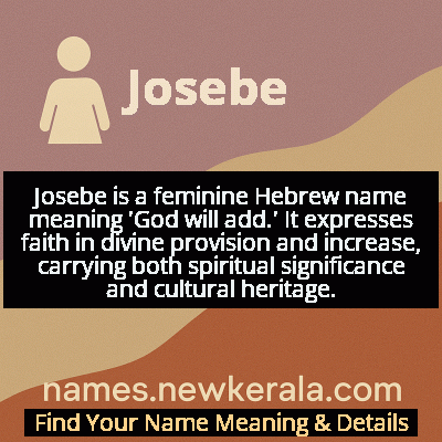 Josebe Name Meaning and Origin