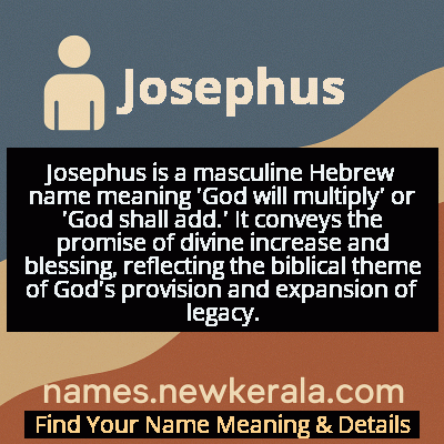 Josephus Name Meaning and Origin