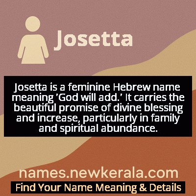 Josetta Name Meaning and Origin