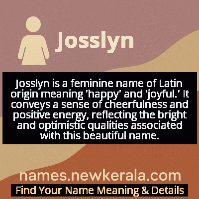 Josslyn Name Meaning and Origin