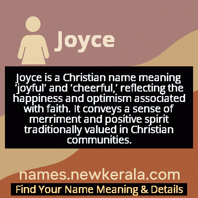 Joyce Name Meaning and Origin