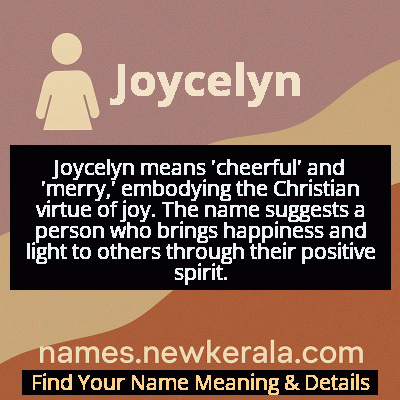 Joycelyn Name Meaning and Origin