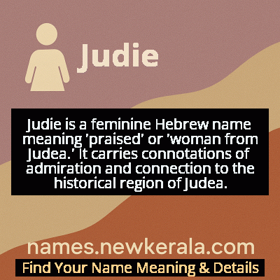 Judie Name Meaning and Origin