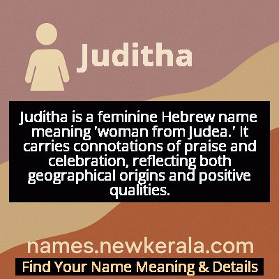 Juditha Name Meaning and Origin