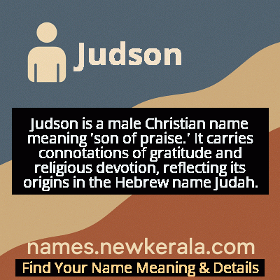 Judson Name Meaning and Origin