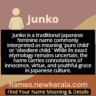 Junko Name Meaning and Origin