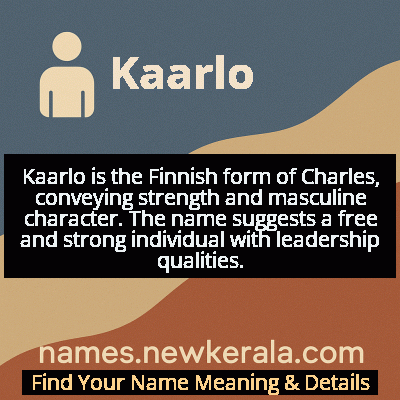 Kaarlo Name Meaning and Origin
