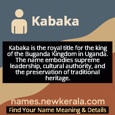 Kabaka Name Meaning and Origin