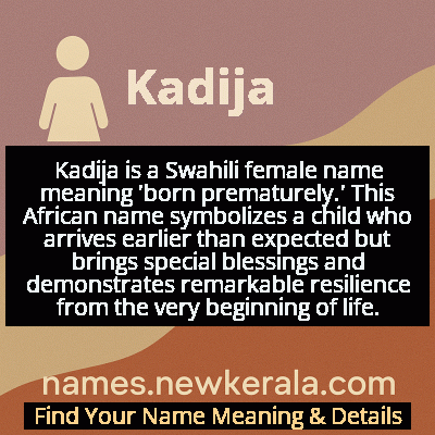 Kadija Name Meaning and Origin