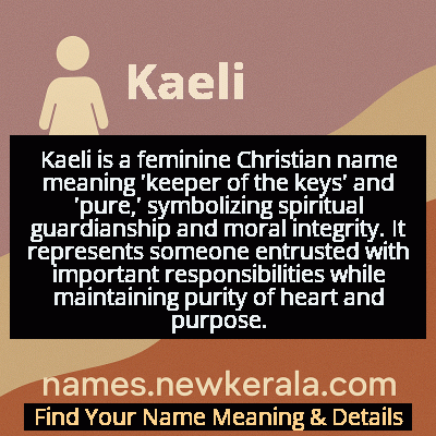 Kaeli Name Meaning and Origin