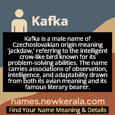 Kafka Name Meaning and Origin