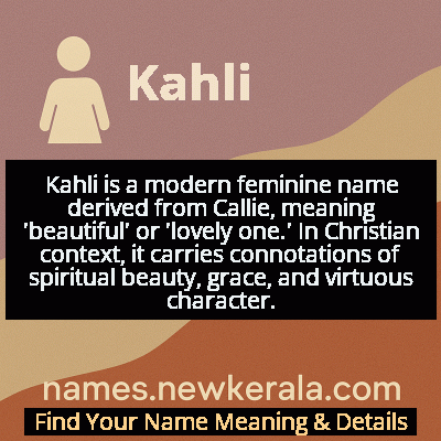 Kahli Name Meaning and Origin