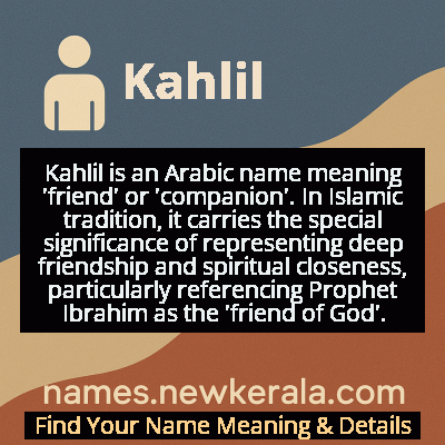 Kahlil Name Meaning and Origin