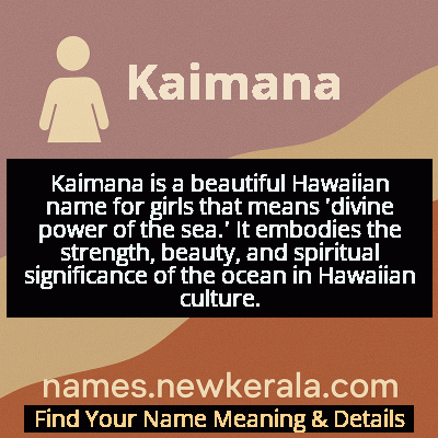 Kaimana Name Meaning and Origin
