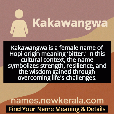Kakawangwa Name Meaning and Origin