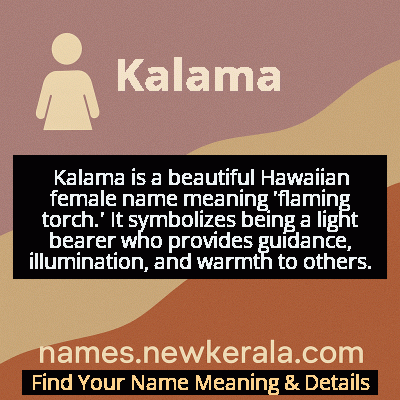 Kalama Name Meaning and Origin