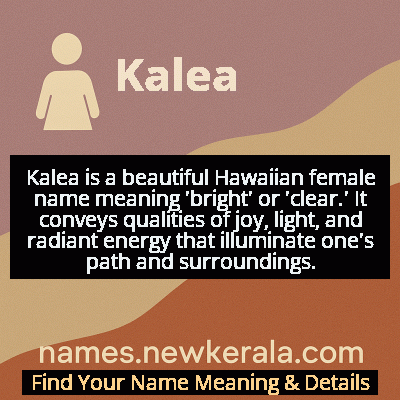 Kalea Name Meaning and Origin