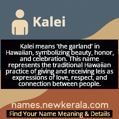 Kalei Name Meaning and Origin