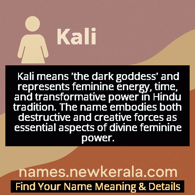 Kali Name Meaning and Origin