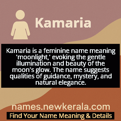 Kamaria Name Meaning and Origin