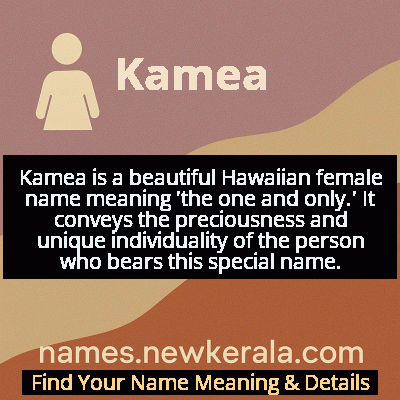 Kamea Name Meaning and Origin
