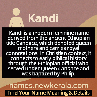 Kandi Name Meaning and Origin