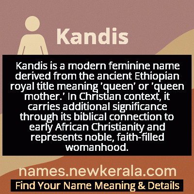 Kandis Name Meaning and Origin