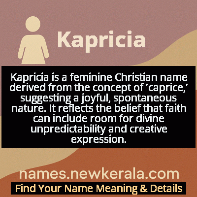 Kapricia Name Meaning and Origin
