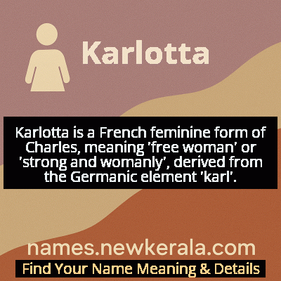 Karlotta Name Meaning and Origin